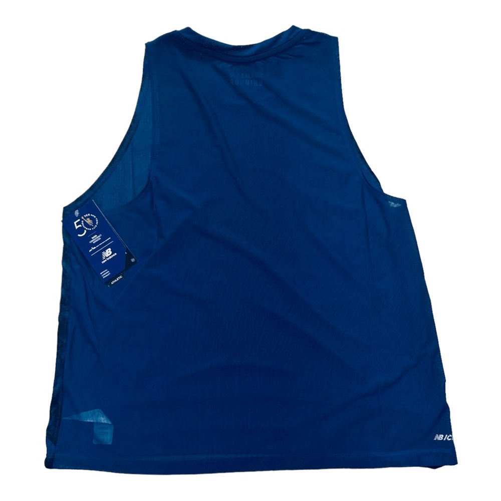 New Balance NYC Marathon Printed Impact Run Fashion Tank Top Rogue Wave - Picture 3 of 12